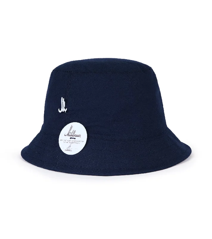 Best Beanie Hats for WinterMühlbauer Walter Light Cotton Bucket Hat: Navy