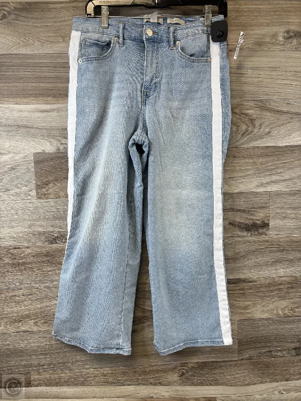 Flexible Men's JeansJeans Wide Leg By Logo In Blue Denim, Size: 4