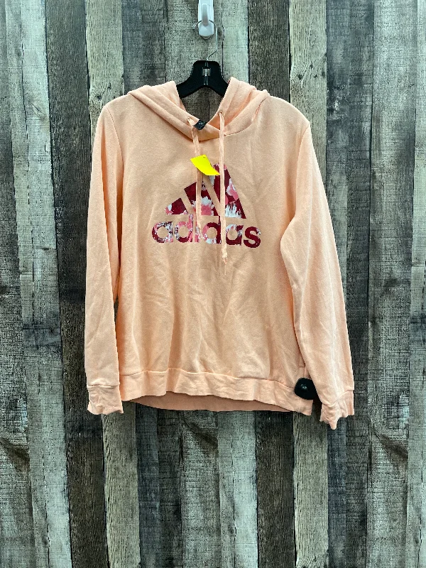 High-Quality Men's French Terry HoodiesAthletic Sweatshirt Hoodie By Adidas In Coral, Size: L High-Quality Men's French Terry HoodiesAthletic Sweatshirt Hoodie By Adidas In Coral, Size: L