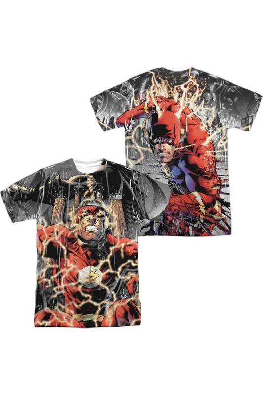 Versatile Men's Tank TopsJustice League of America Shock Therapy (Front/Back Print) Short Sleeve Adult Poly Crew Tee / T-Shirt Versatile Men's Tank TopsJustice League of America Shock Therapy (Front/Back Print) Short Sleeve Adult Poly Crew Tee / T-Shirt