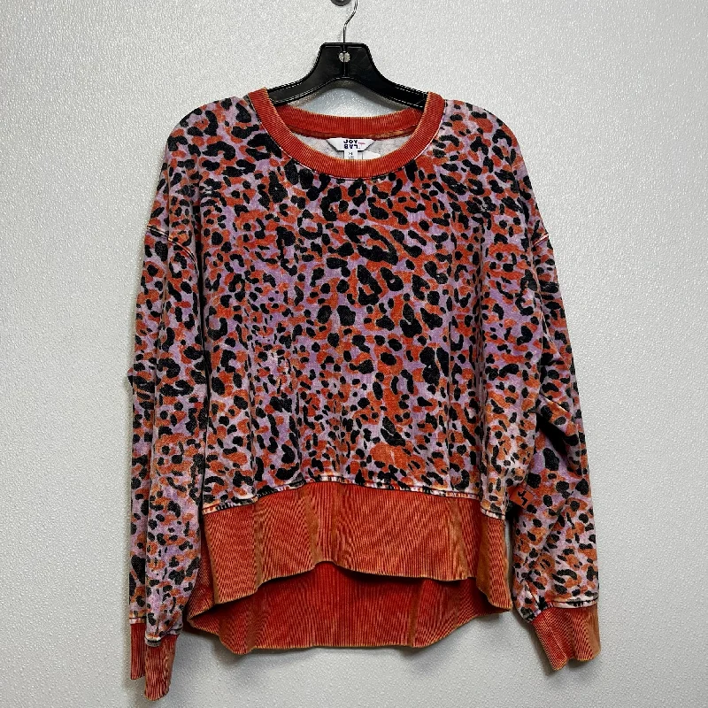 Men's Hoodies with Zippered PocketsSweatshirt Crewneck By Joy Lab In Animal Print, Size: Xl Men's Hoodies with Zippered PocketsSweatshirt Crewneck By Joy Lab In Animal Print, Size: Xl