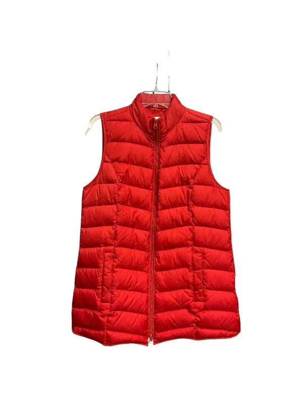 Unique Men's Flight JacketsVest Puffer & Quilted By J. Jill In Red, Size: M