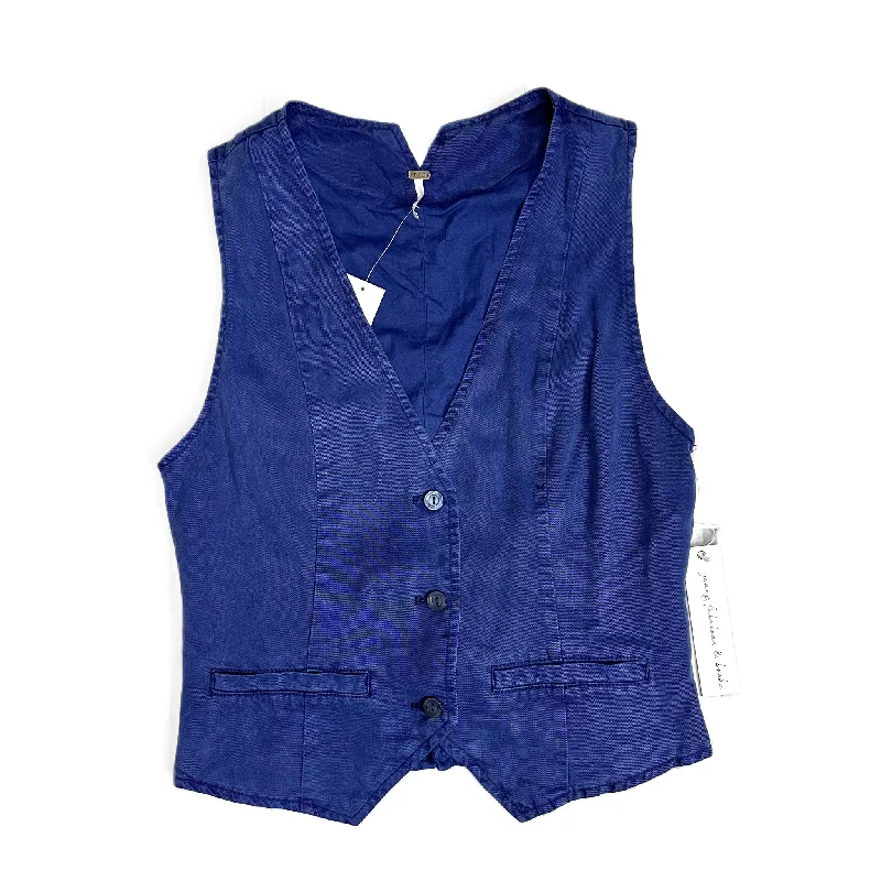 Men's Coats with PocketsVest Other By Young Fabulous & Broke In Blue, Size: M