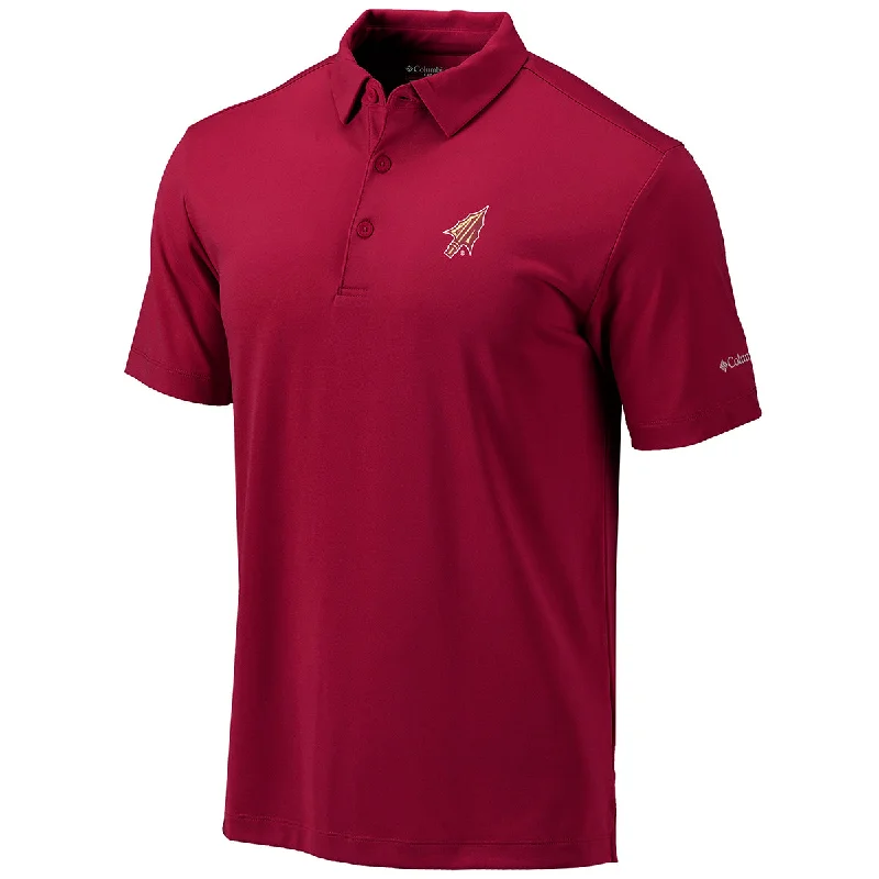 Men's Shirts with Wingtip CollarsColumbia Men's Arrowhead Logo Drive Performance Polo - Garnet Men's Shirts with Wingtip CollarsColumbia Men's Arrowhead Logo Drive Performance Polo - Garnet