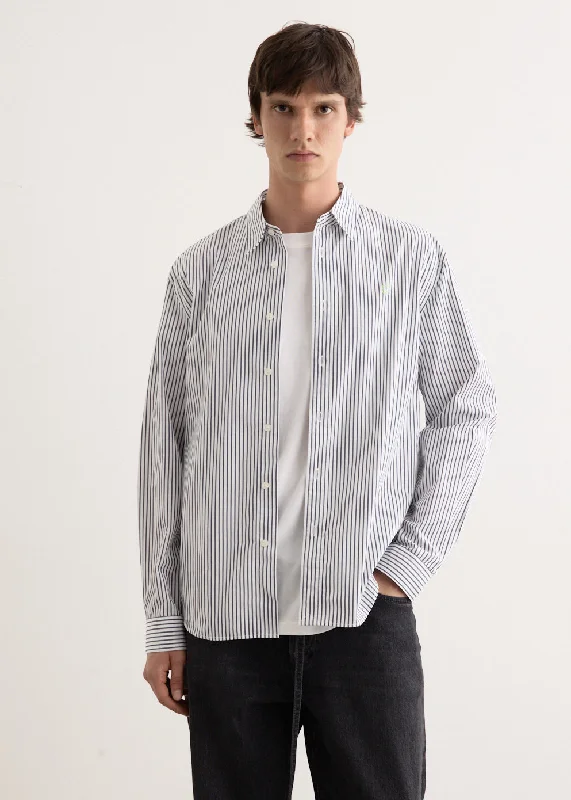 Men's Short-Sleeved ShirtsSunnie Striped Heavy Poplin Shirt