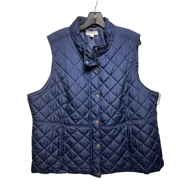 Men's Coats for SnowshoeingVest Puffer & Quilted By Kim Rogers In Blue, Size: 3x