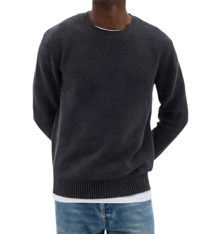 Men's Sweaters in Bright ColorsDune Open Knit Sweater In Black