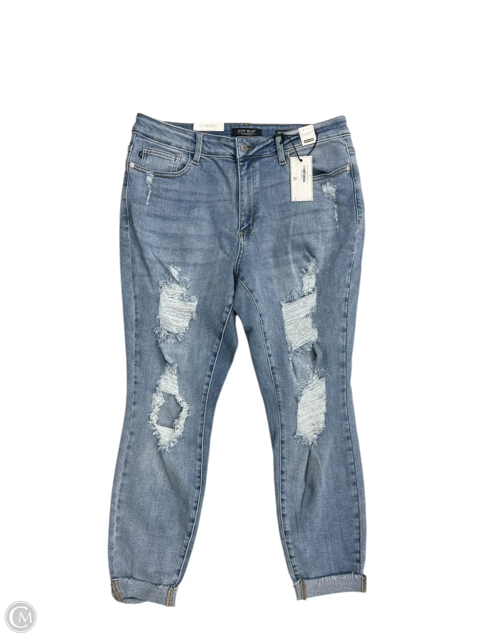 Men's Skinny JeansJeans Skinny By Judy Blue In Blue Denim, Size: 16