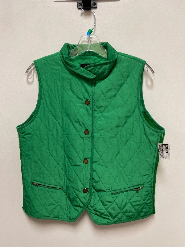 Men's Coats for Outdoor ActivitiesVest Puffer & Quilted By Talbots In Green, Size: Mp Men's Coats for Outdoor ActivitiesVest Puffer & Quilted By Talbots In Green, Size: Mp