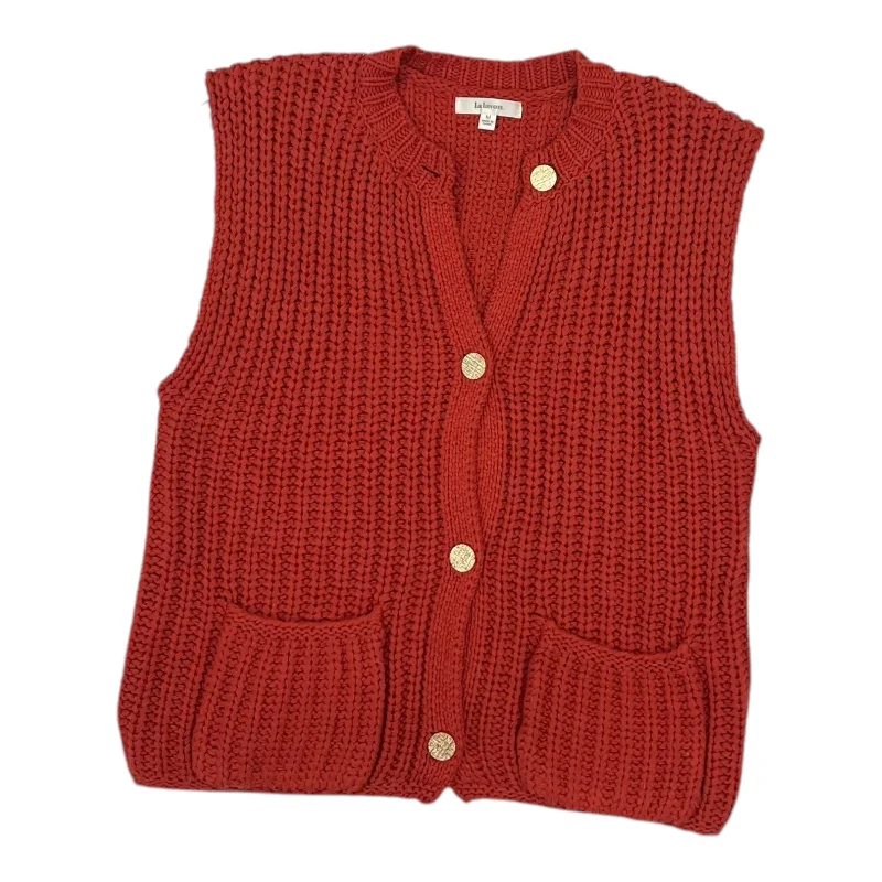 Men's Coats for Cold WeatherVest Sweater By Clothes Mentor In Red, Size:M
