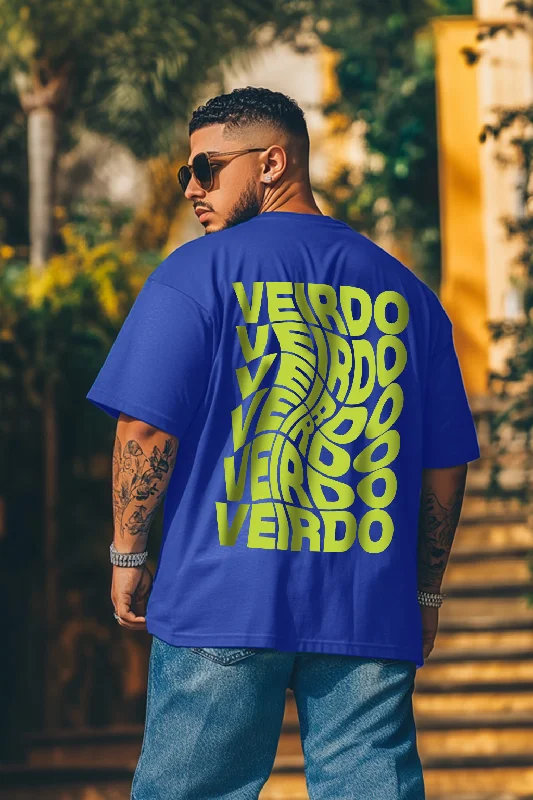 Men's Shirts with Abstract DesignsVeirdo Blue Oversized Back Graphic Plus Size Printed Tshirt Men's Shirts with Abstract DesignsVeirdo Blue Oversized Back Graphic Plus Size Printed Tshirt