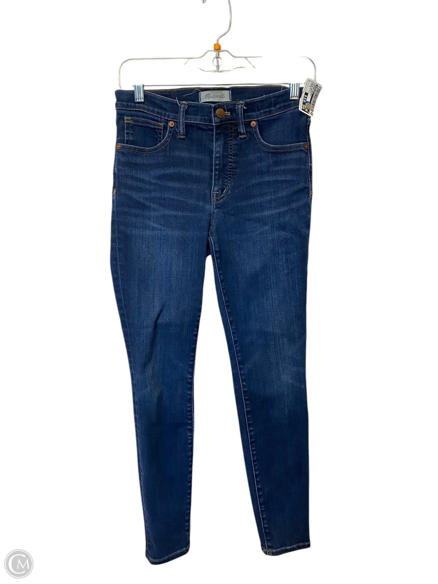 Modern Ripped and Distressed Men's JeansJeans Skinny By Madewell In Blue Denim, Size: 4 Modern Ripped and Distressed Men's JeansJeans Skinny By Madewell In Blue Denim, Size: 4