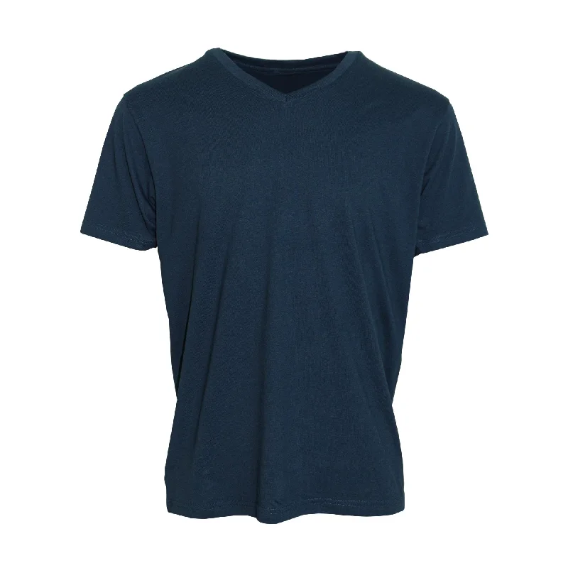 Men's Shirts with Chest PocketsHutson Harbour Basic V-Neck T-Shirt - Navy