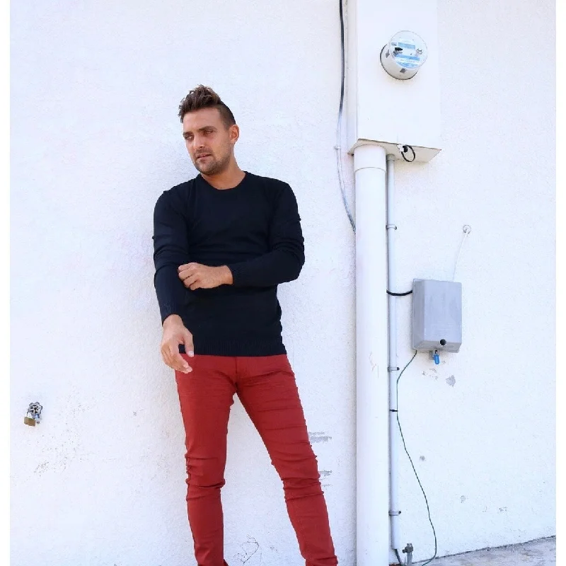 Men's Sweaters with Cable PatternsXRAY Men's Slim Fit Crewneck Sweater