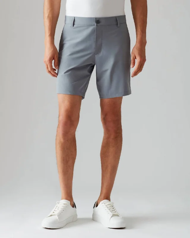 Elegant and Stylish Men's Dress Shorts8” Resort Shorts In Smoked Pearl