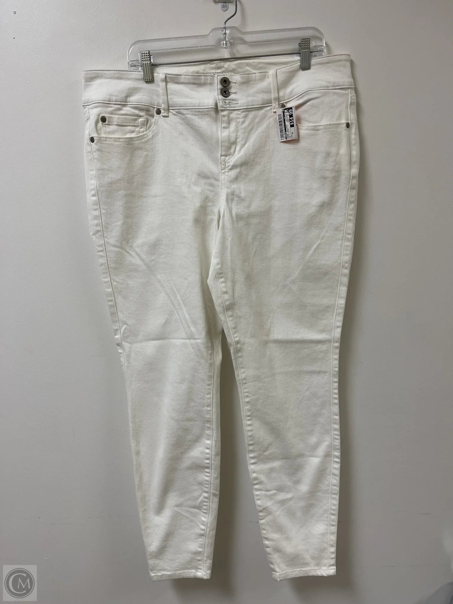Men's Jeans with RipsJeans Jeggings By Torrid In White Denim, Size: 18