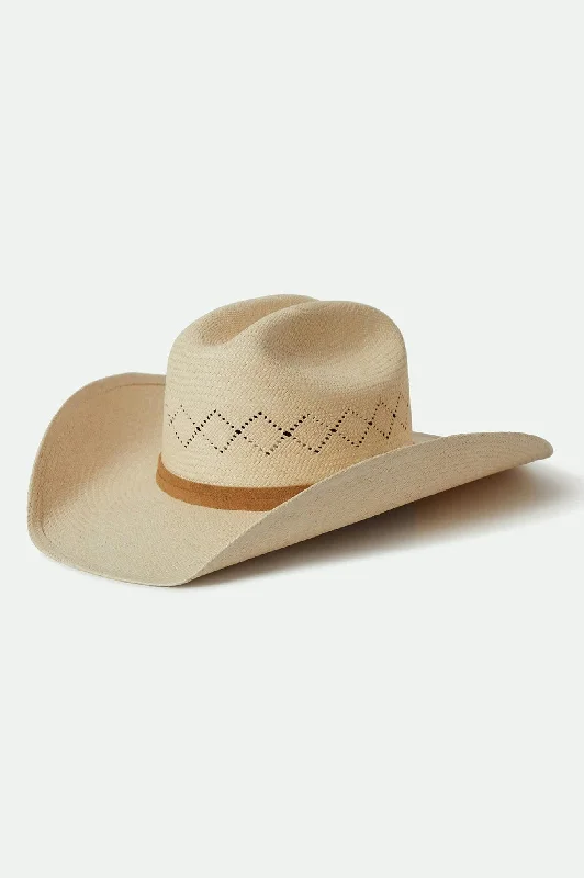 Wide-Brimmed Sun HatsLaredo Panama Straw Cowboy Hat - Catalina Sand