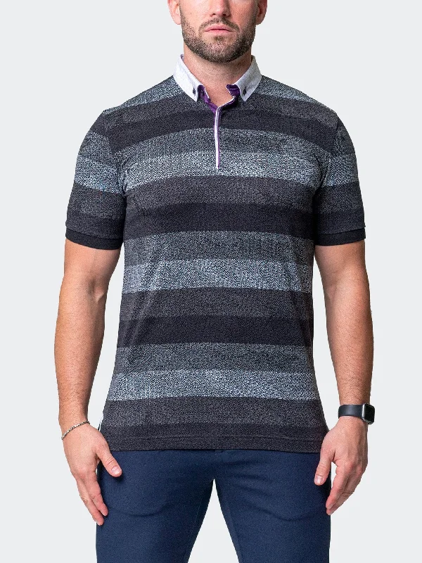 Men's Shirts with Adjustable HemlinesPolo MozartPolk Black