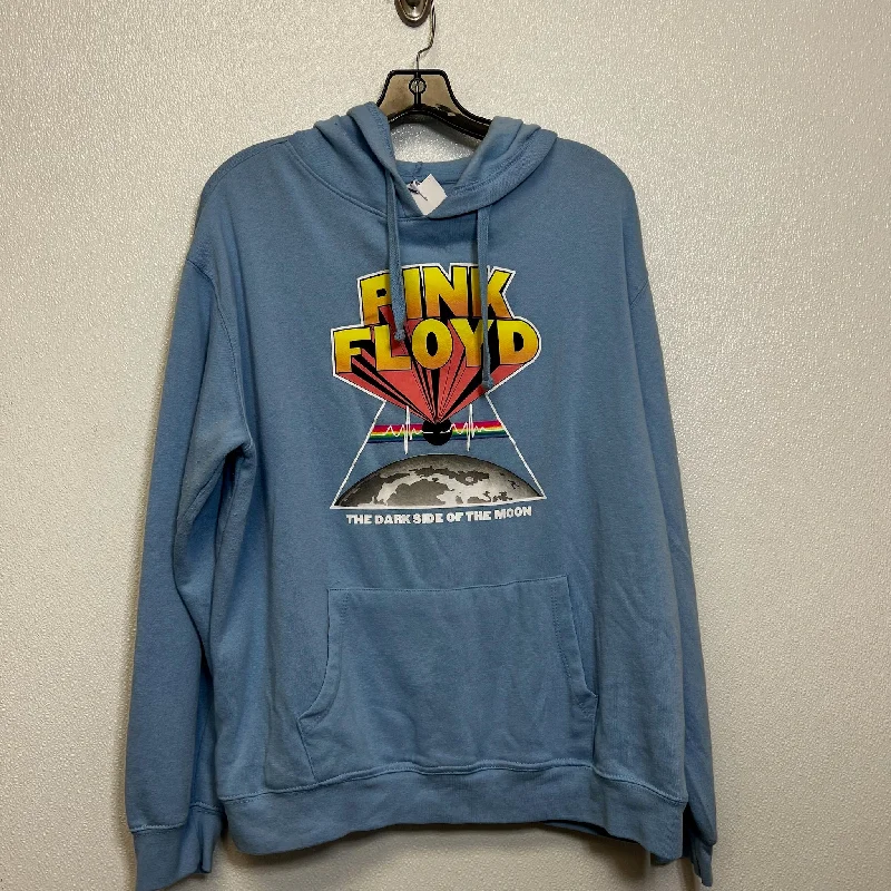 Men's Hoodies with Kangaroo PocketsPink Floyd Sweatshirt Hoodie By Clothes Mentor In Blue, Size: Xxl Men's Hoodies with Kangaroo PocketsPink Floyd Sweatshirt Hoodie By Clothes Mentor In Blue, Size: Xxl