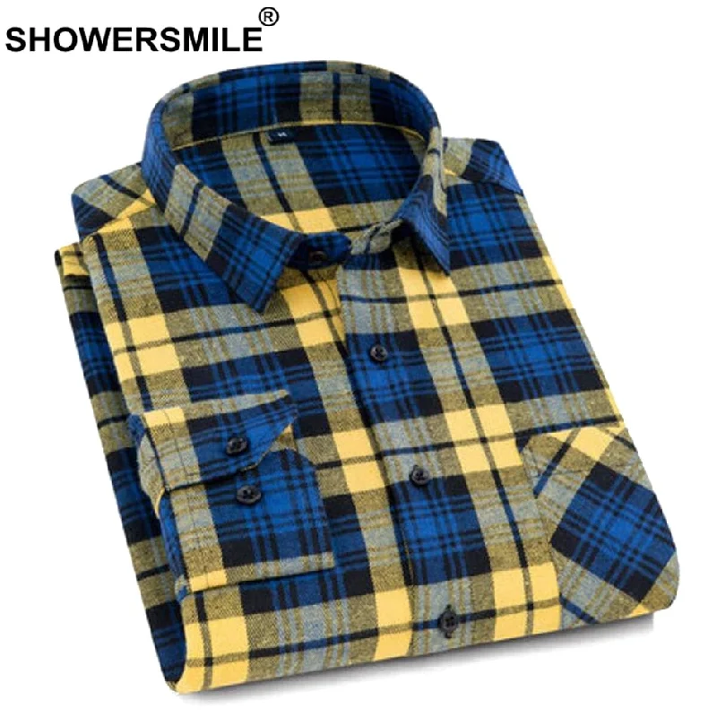 Men's Custom-Fit Shirts for a Personalized LookCasual Plaid Cotton Shirt
