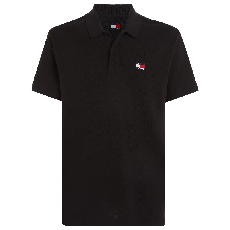 Men's Shirts with Floral PrintsTommy Jeans Regular Badge Polo - Black