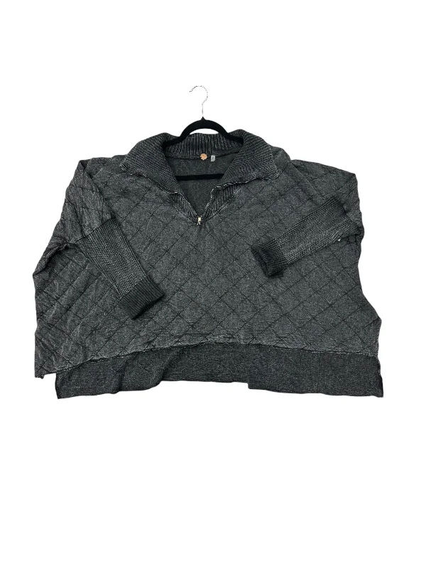 Men's Hoodies for SnowshoeingSweatshirt Collar By Free People In Grey, Size: L
