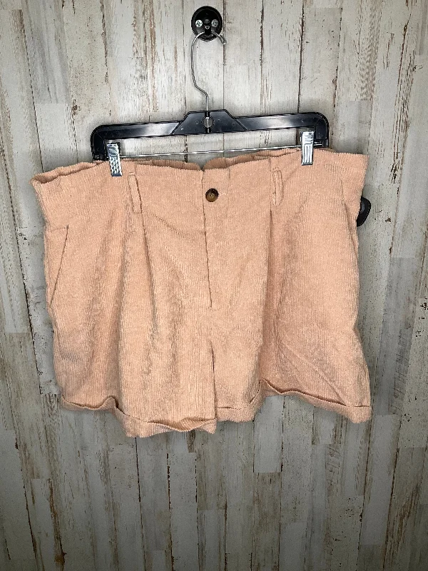 Stylish Men's Patterned and Solid ShortsTan Shorts Shein, Size 3x