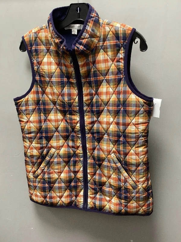 Winter-Ready Men's CoatsVest Puffer & Quilted By Coldwater Creek In Blue & Orange, Size: Sp Winter-Ready Men's CoatsVest Puffer & Quilted By Coldwater Creek In Blue & Orange, Size: Sp