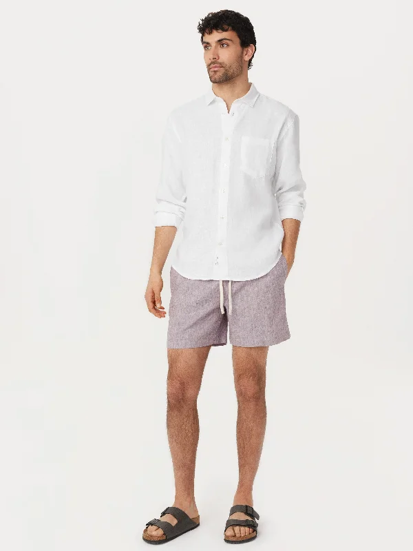 The Linen Shirt in Bright White