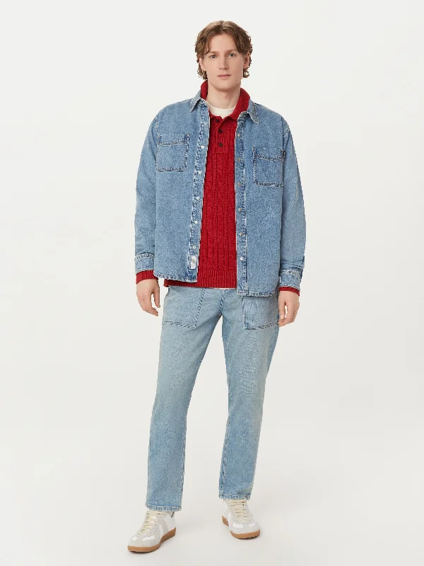 The Denim Shirt in Light Blue