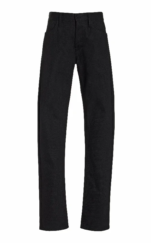 Anthony Five Pocket Pant in Black Organic Denim