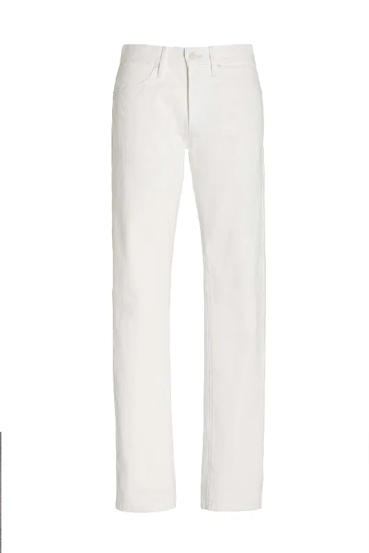 Anthony Five Pocket Pant in Ivory Organic Denim