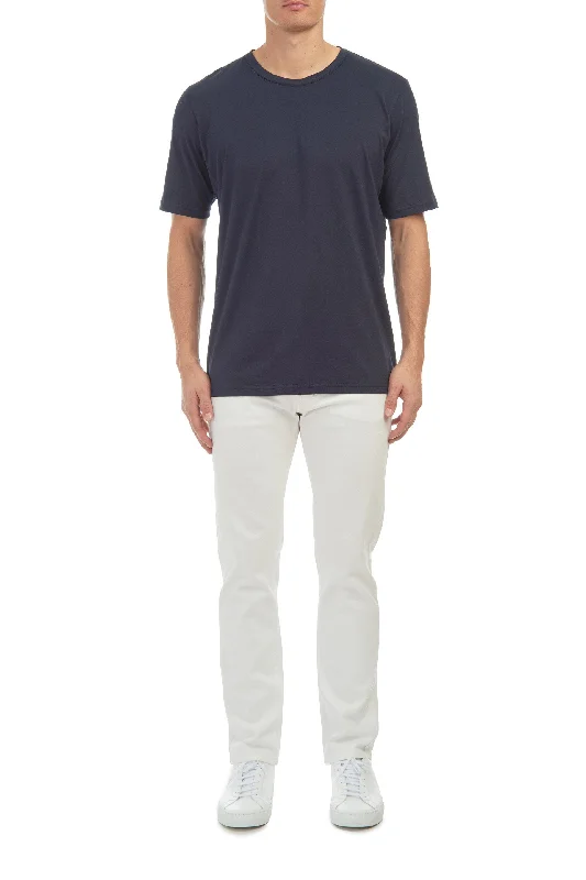 Anthony Five Pocket Pant in Ivory Organic Denim