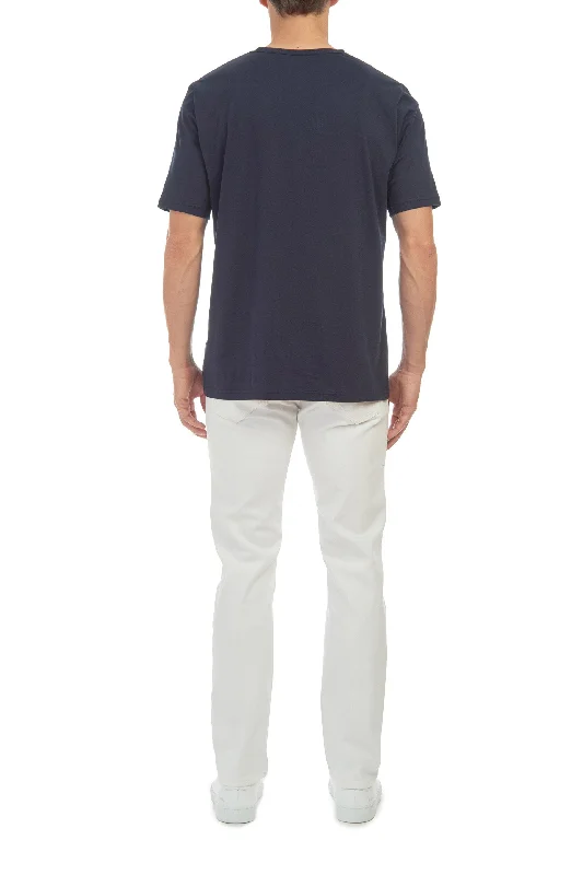 Anthony Five Pocket Pant in Ivory Organic Denim