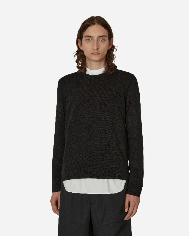 Asymmetric Pullover Black