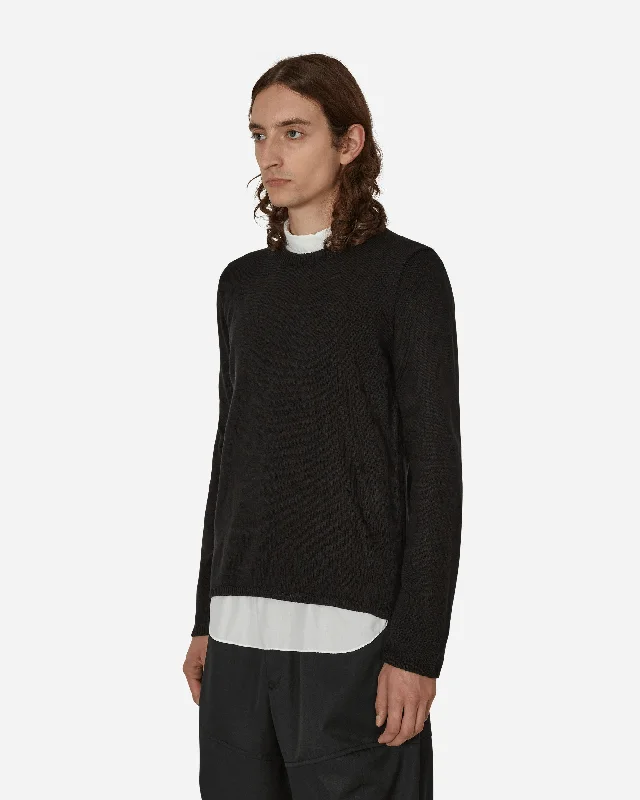 Asymmetric Pullover Black