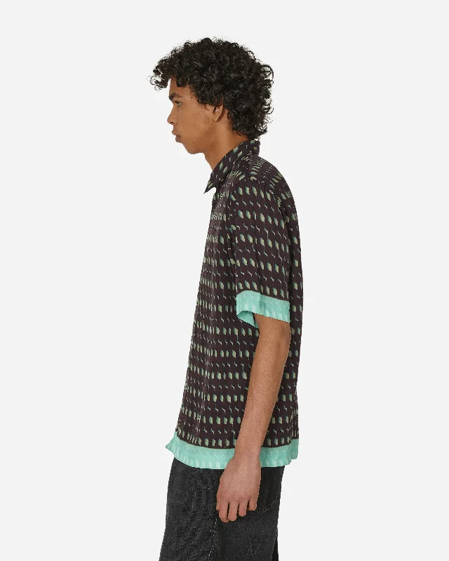 Printed Shortsleeve Shirt Brown