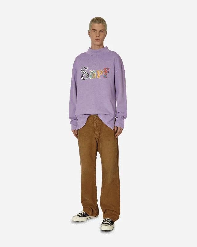 Surf Patch Longsleeve T-Shirt Purple