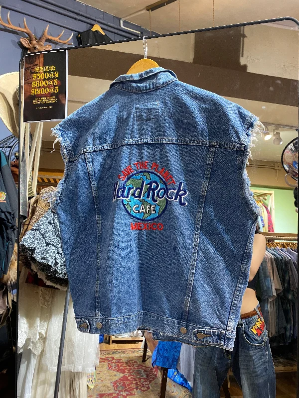 HardRock Cafe Denim Vest XL