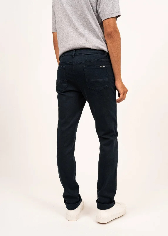 Jasper knit jeans - comfort fit, in blended cotton (AMIRAL)