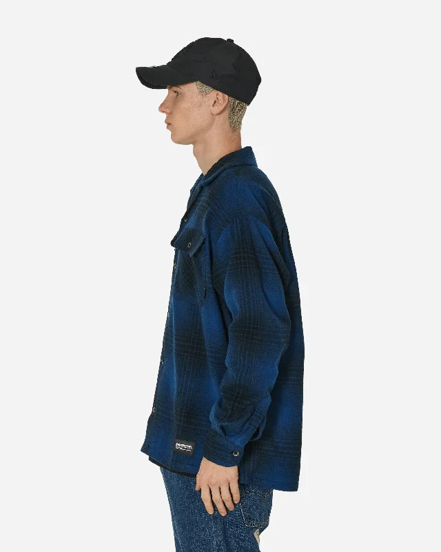 Wool Hombre Check Longsleeve Shirt Blue