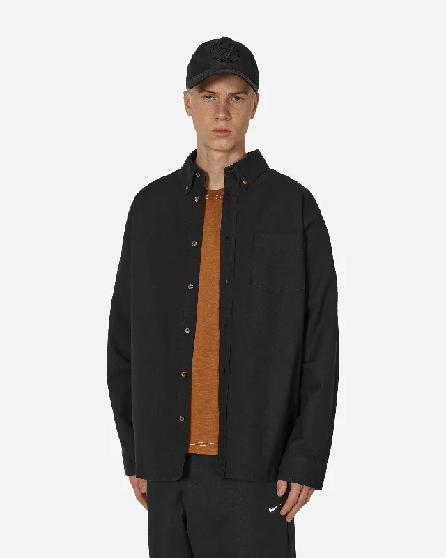 Oxford Button-Down Longsleeve Shirt Black