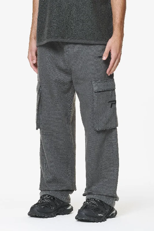 Paden Wide Cargo Pants Volcano Grey