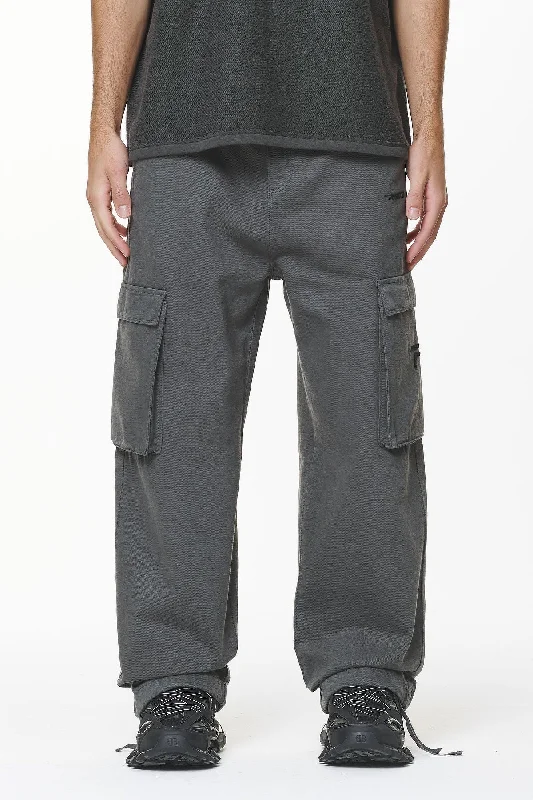 Paden Wide Cargo Pants Volcano Grey