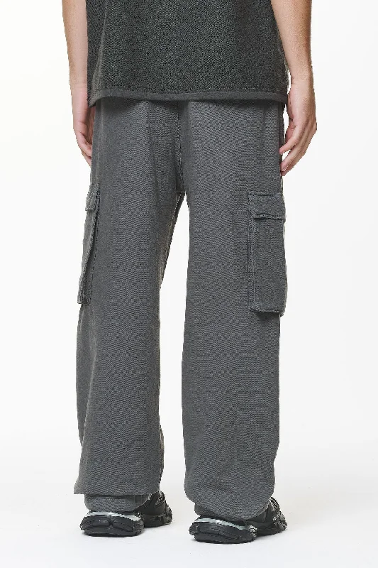 Paden Wide Cargo Pants Volcano Grey