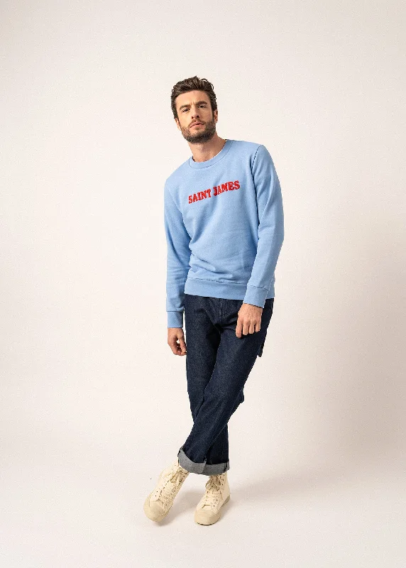 Solal sweatshirt - embroidered, in cotton fleece (OXYGENE/TULIPE)