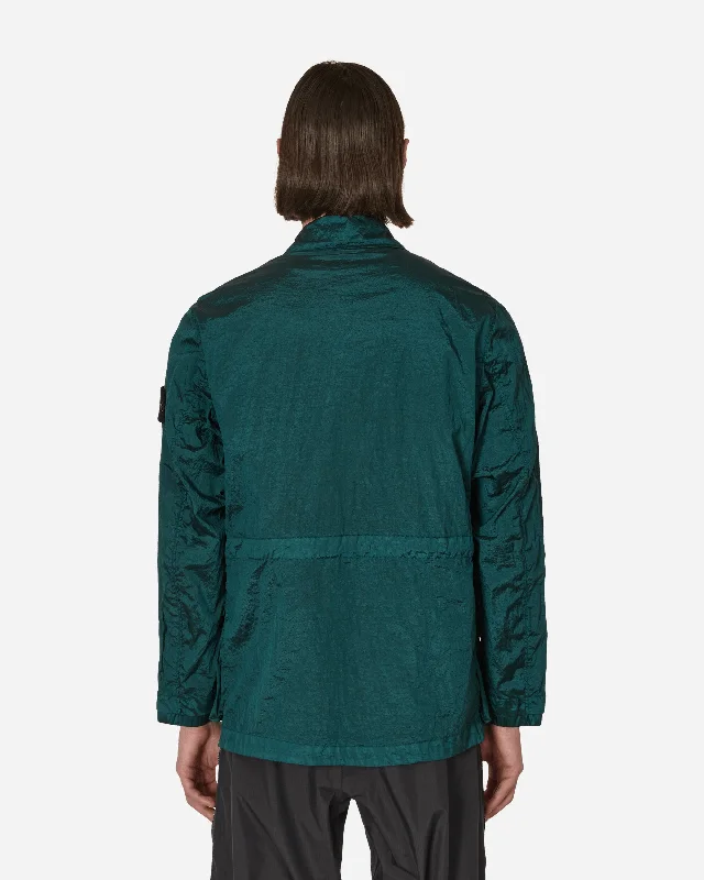 Nylon Metal Overshirt Green