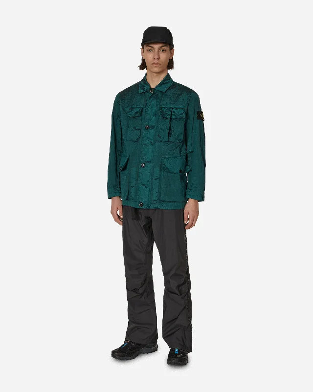 Nylon Metal Overshirt Green