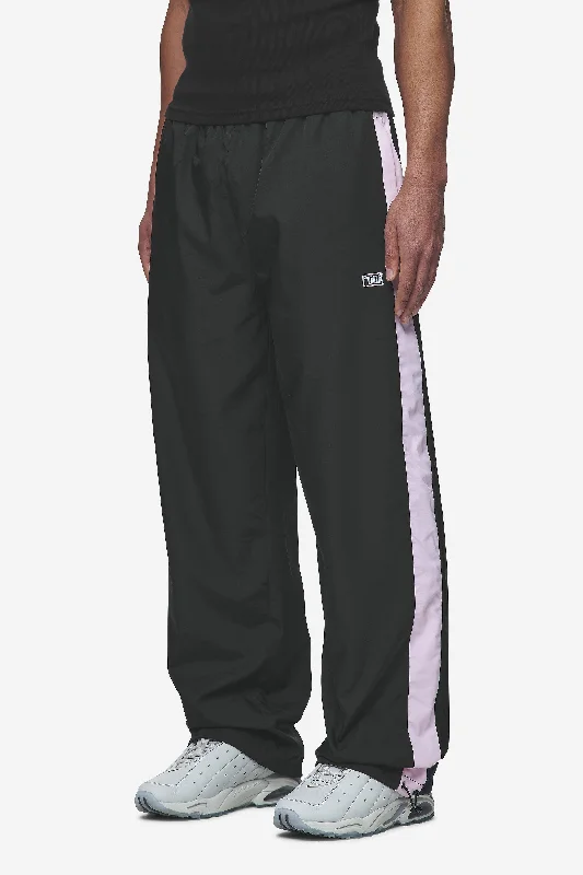 Stow Wide Track Pants Black Bubblegum