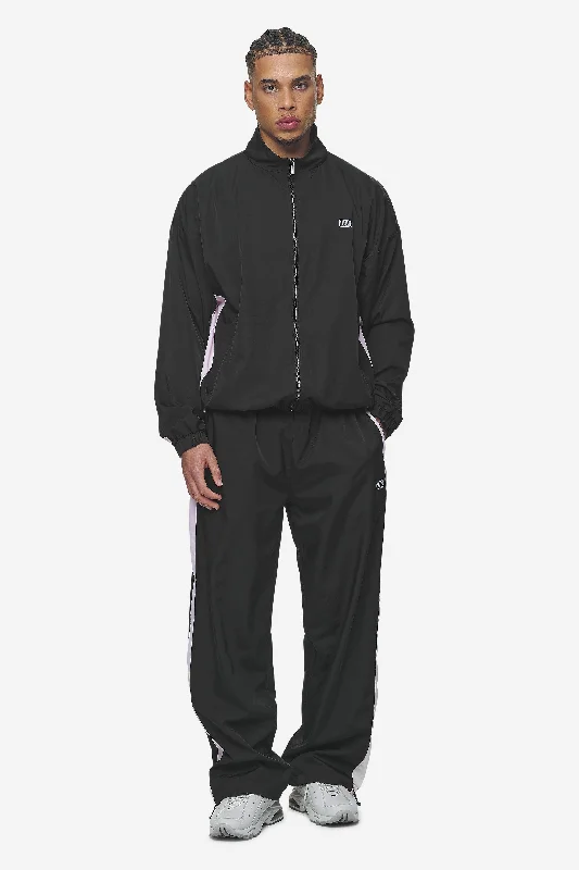 Stow Wide Track Pants Black Bubblegum